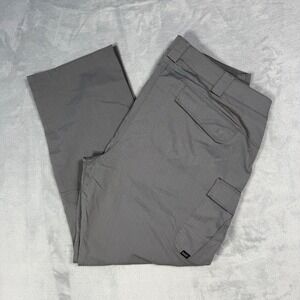 5.11 Tactical Pants Men's Gray Polyester Cotton Blend Cargo Style Size 20